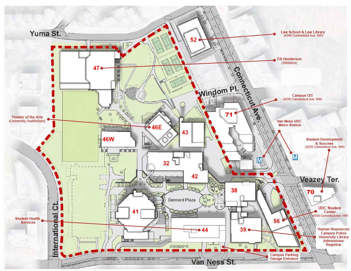 Van Ness campus map
